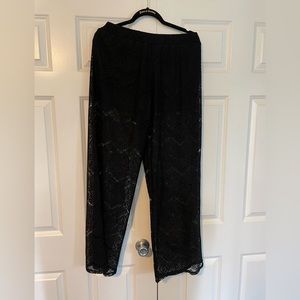 NWT lace pants with built in shorts